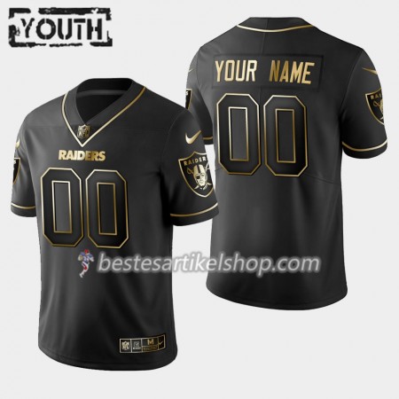 Kinder Oakland Raiders Trikot Nike Schwarz Golden Edition - Personalisiert